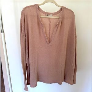Urban outfitters ribbed over sized henley
